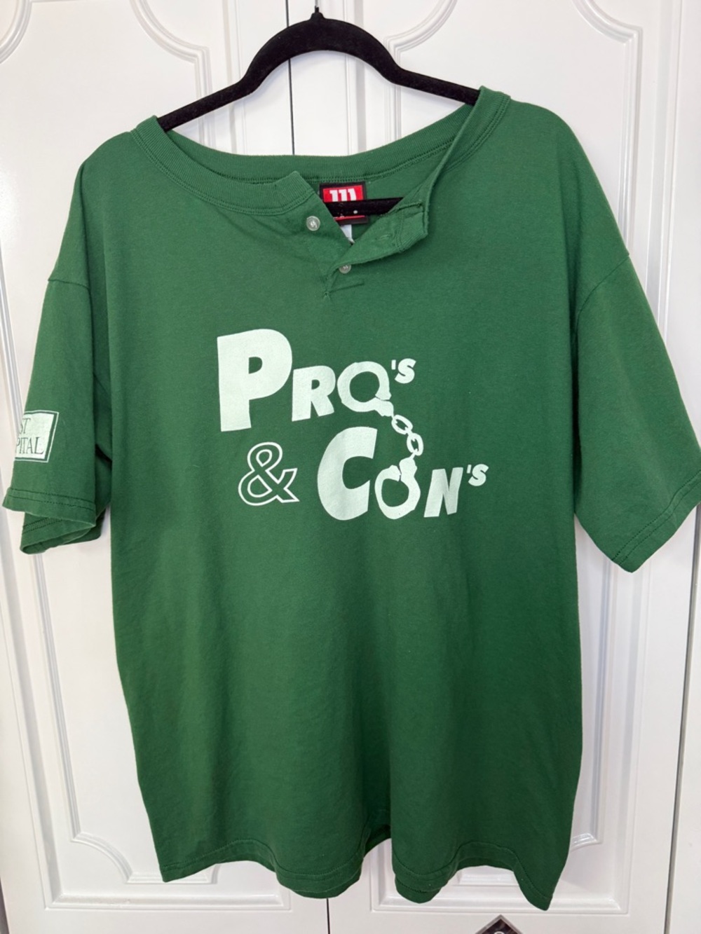 Wilson Green Graphic 'Pro's & Con's' Men's Jersey